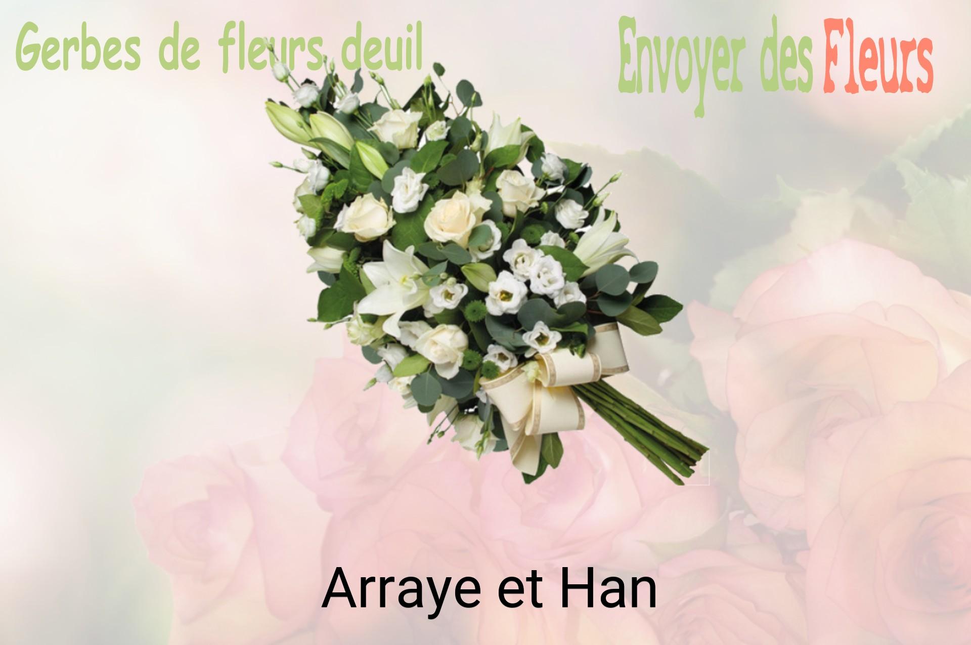 Gerbe de fleurs de deuil livrée à Arraye-et-Han